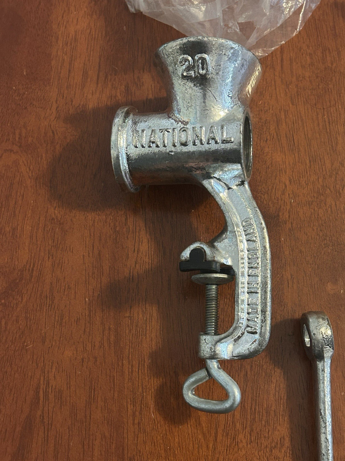 Spong National No.20 Mincer Made in England Boxed Vintage Kitchen Tool