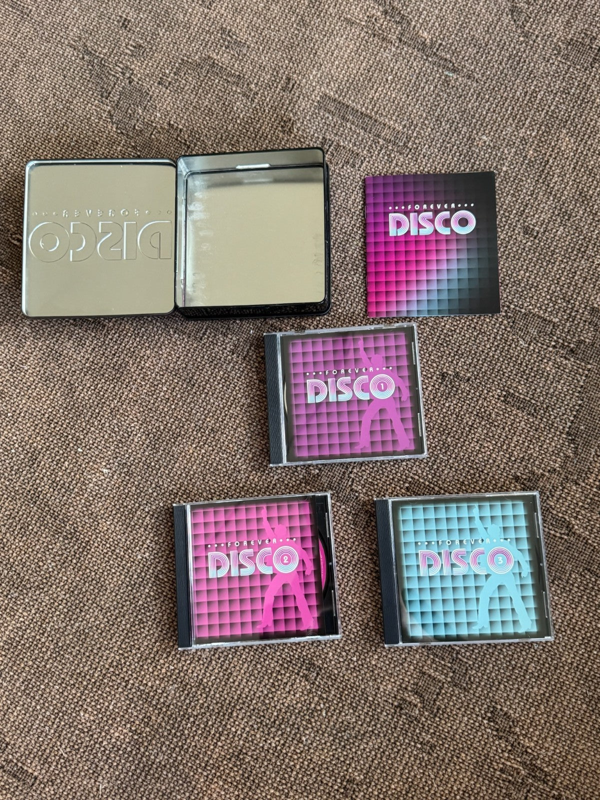 Forever Disco | 3CD Compilation Box Set Metal Tin | Bee Gees Donna Summer YMCA