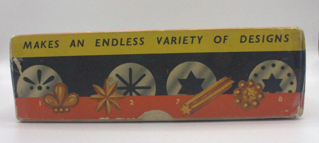 Nutbrown Cookie & Biscuit Maker Vintage c1950s w Box Plates & Nozzles England