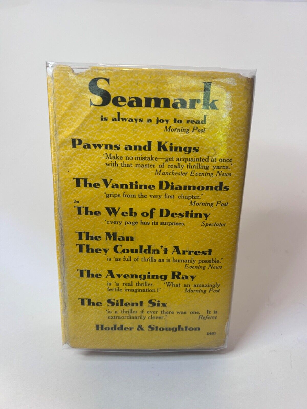 The Silent Six by Seamark Hodder & Stoughton - 1934 - Hardcover RARE COLLECTABLE
