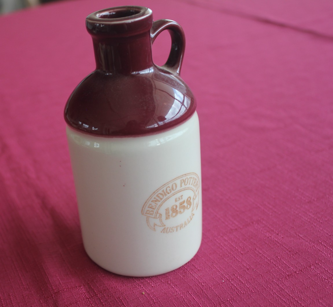 Vintage Bendigo Pottery Heritage Stoneware Bottle / Jug
