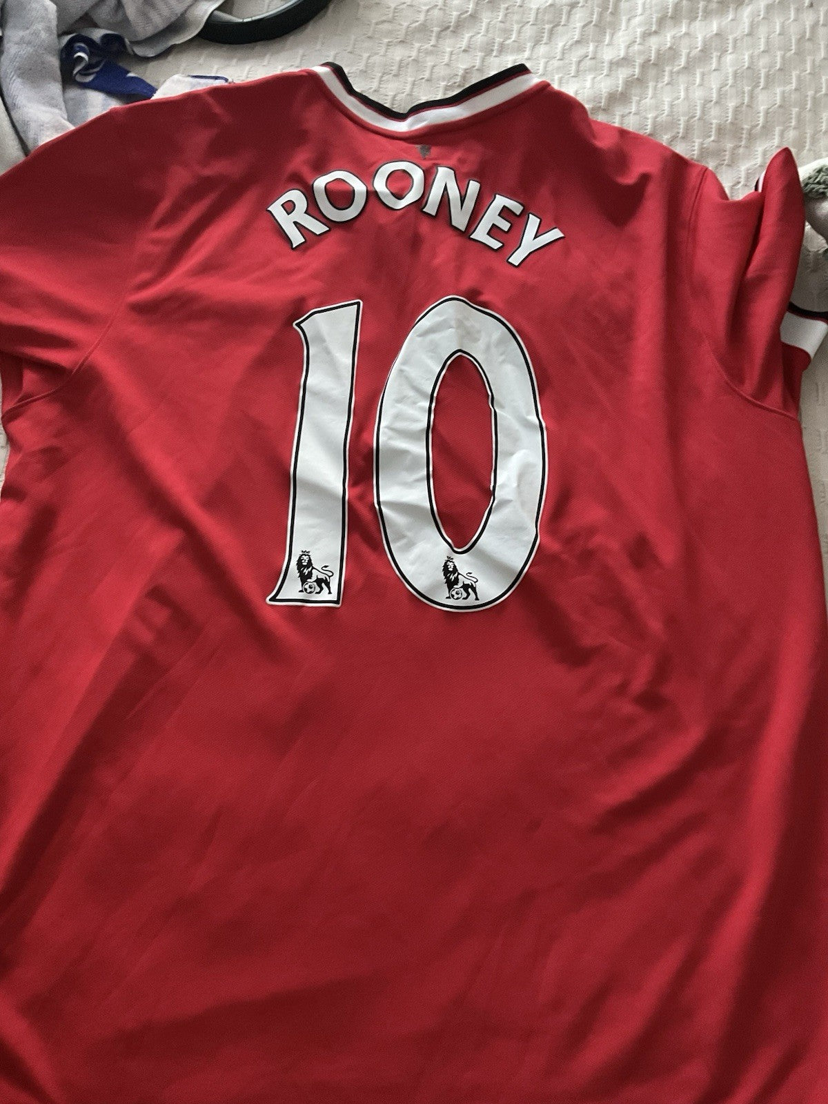 Manchester United Rooney #10 2014 Nike Home Jersey Shirt EPL Football XL