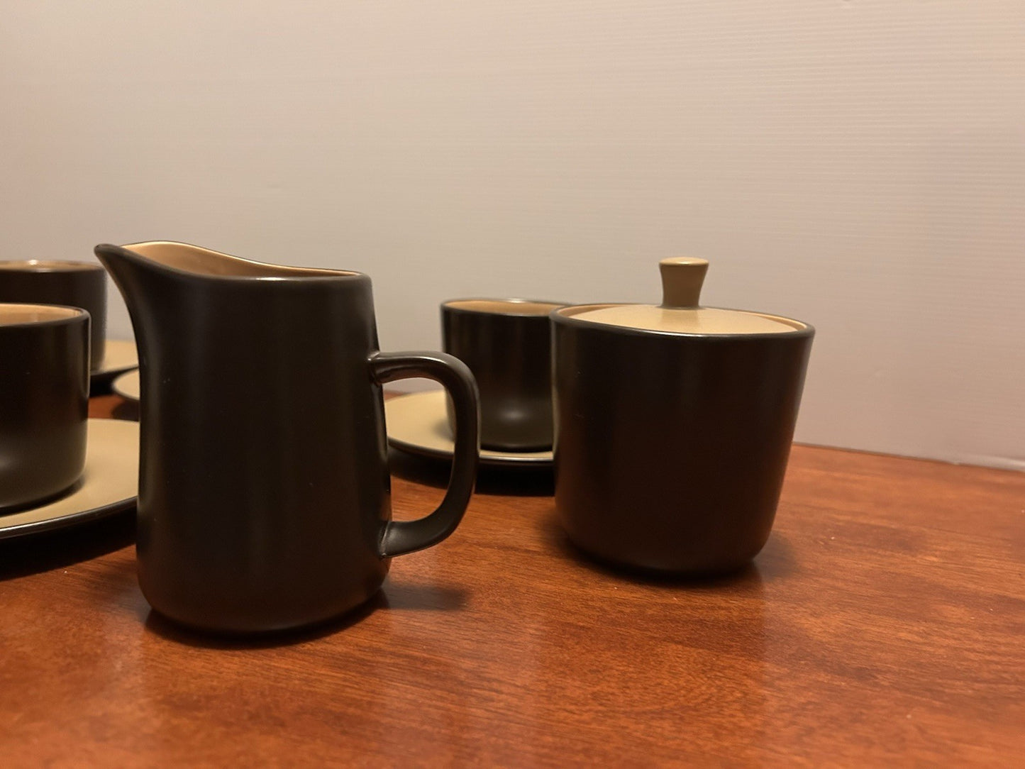 Mikasa Terra Stone Bronze Green J4001 Japan Coffee Set 5 Cups