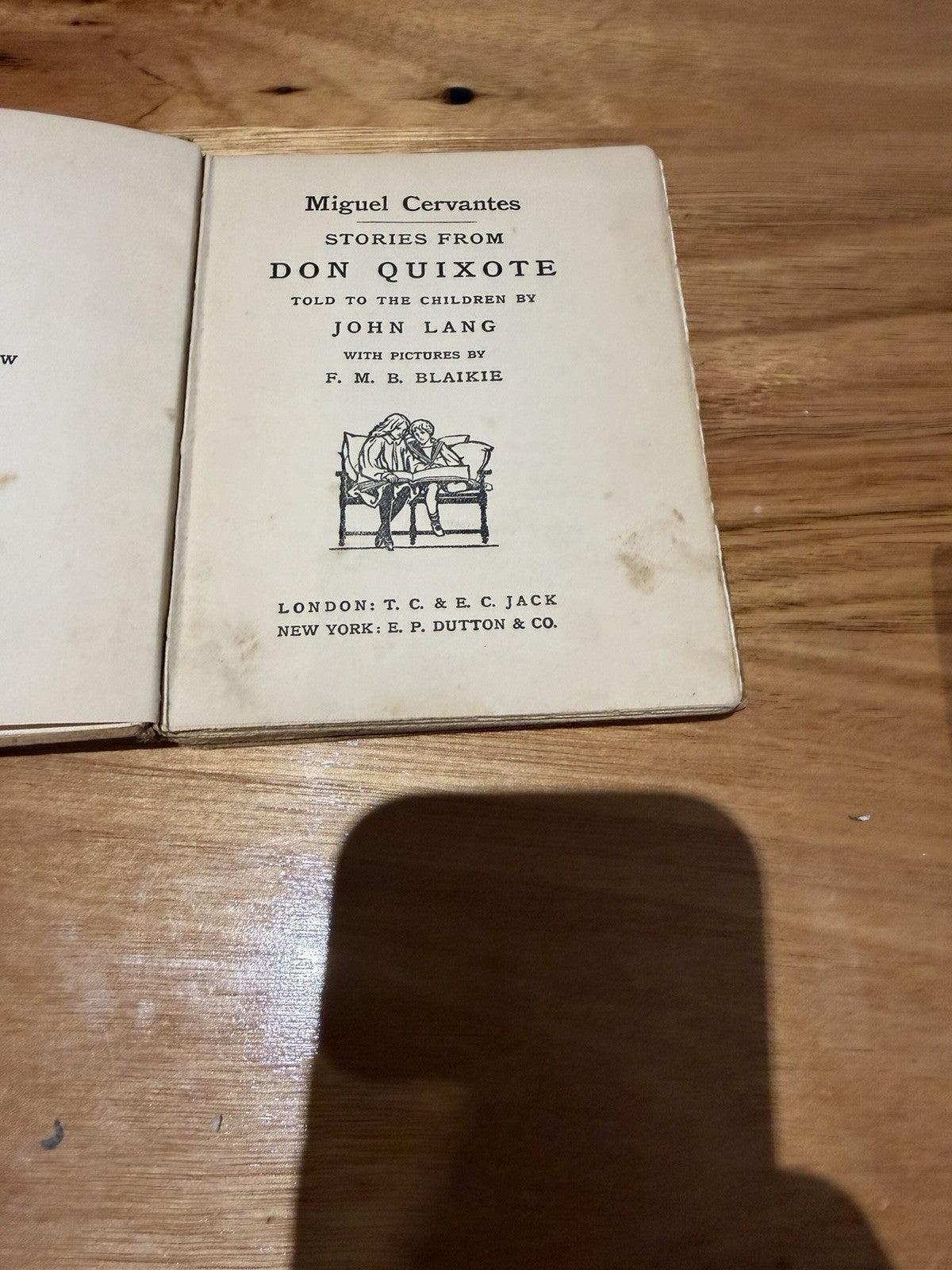 Stories From Don Quixote John Lang c1910 Antique Illustrated Childrens Book