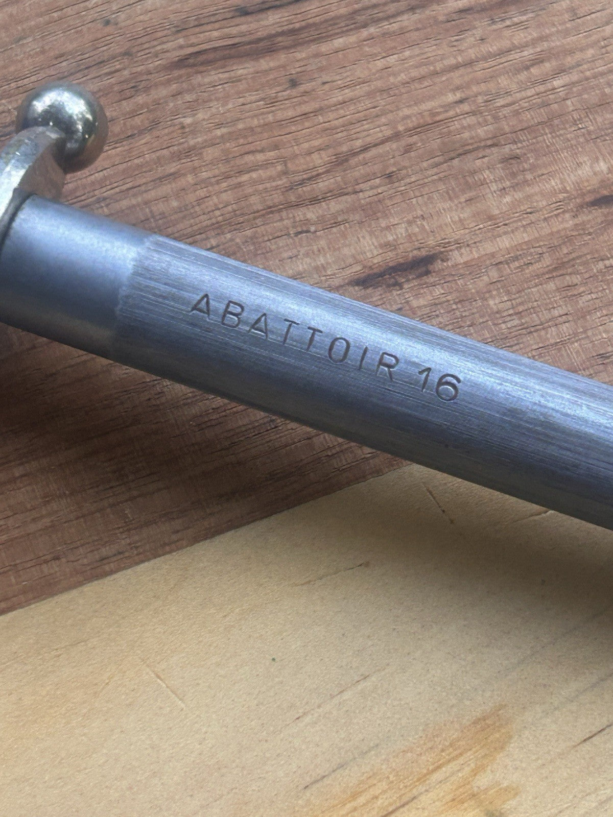 Vintage Solingen Abattoir Butcher’s Steel 16” Chrom-Vanadium Germany C1950s