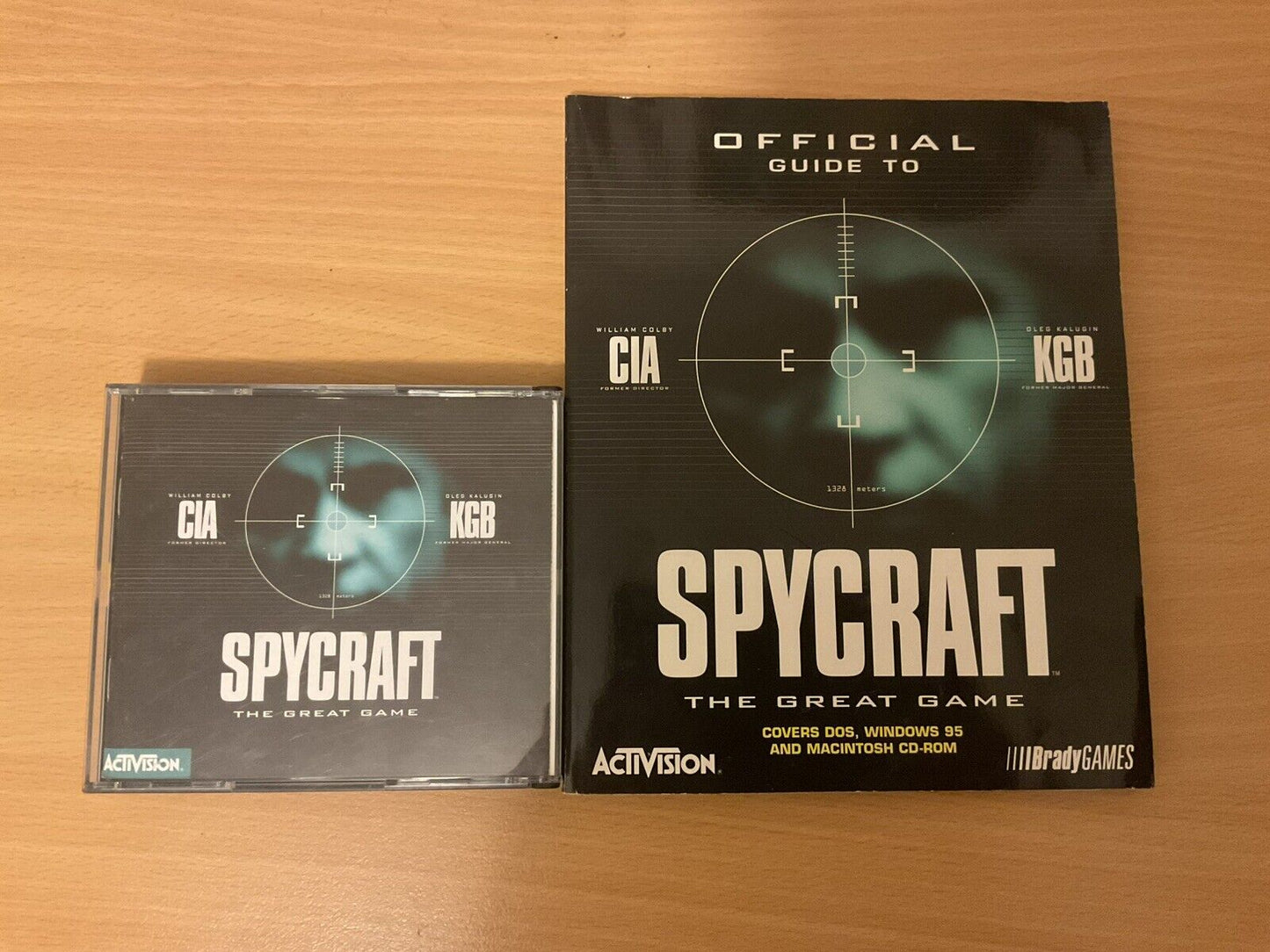SPYCRAFT PC CDROM Vintage Game - Activision 1996 and Official Guide Book 1996