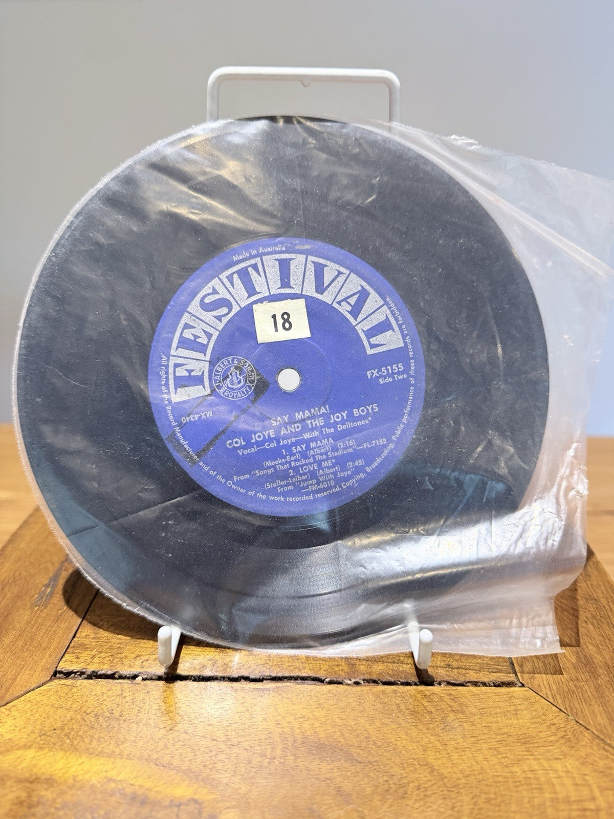 Col Joye Say Mama EP 45rpm Festival FX-5155 Australian Rock 1950s