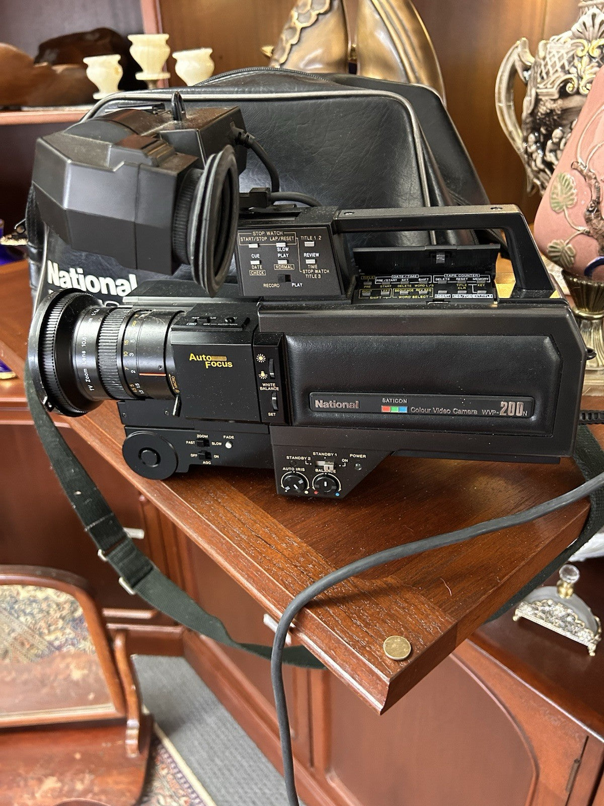 Vintage National Saticon VHS Video Camera WV-P200N + Original Bag