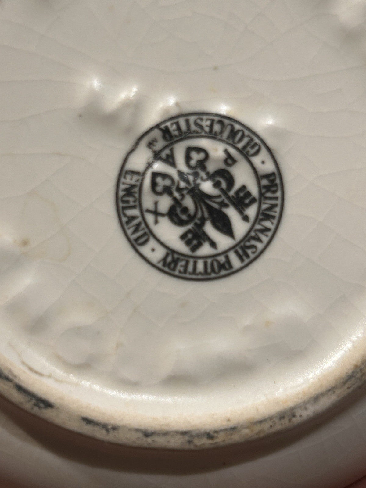 Vintage Prinknash Pottery City Of London Crest Jug Creamer England Heraldic