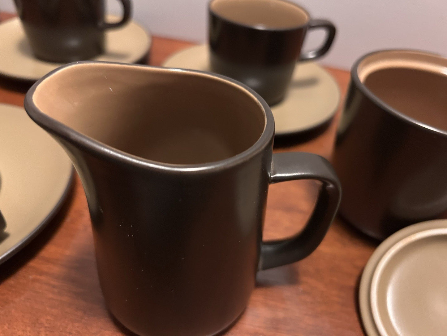 Mikasa Terra Stone Bronze Green J4001 Japan Coffee Set 5 Cups