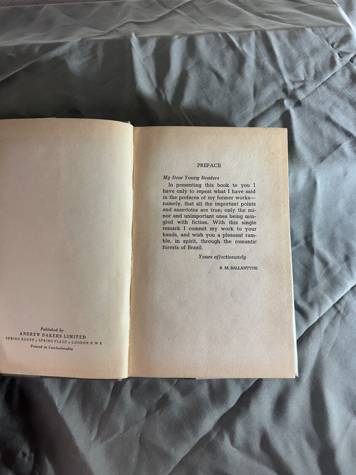 Martin Rattler By R. M. Ballantyne 1940s Andre Dakers Ltd Hardcover DJ Hamlyn