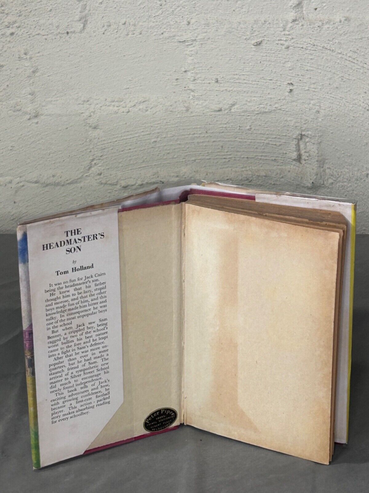 THE HEADMASTER'S SON TOM HOLLAND * HBDJ PUBLISH UK 1950'S * SCHOOLBOY  STORY *