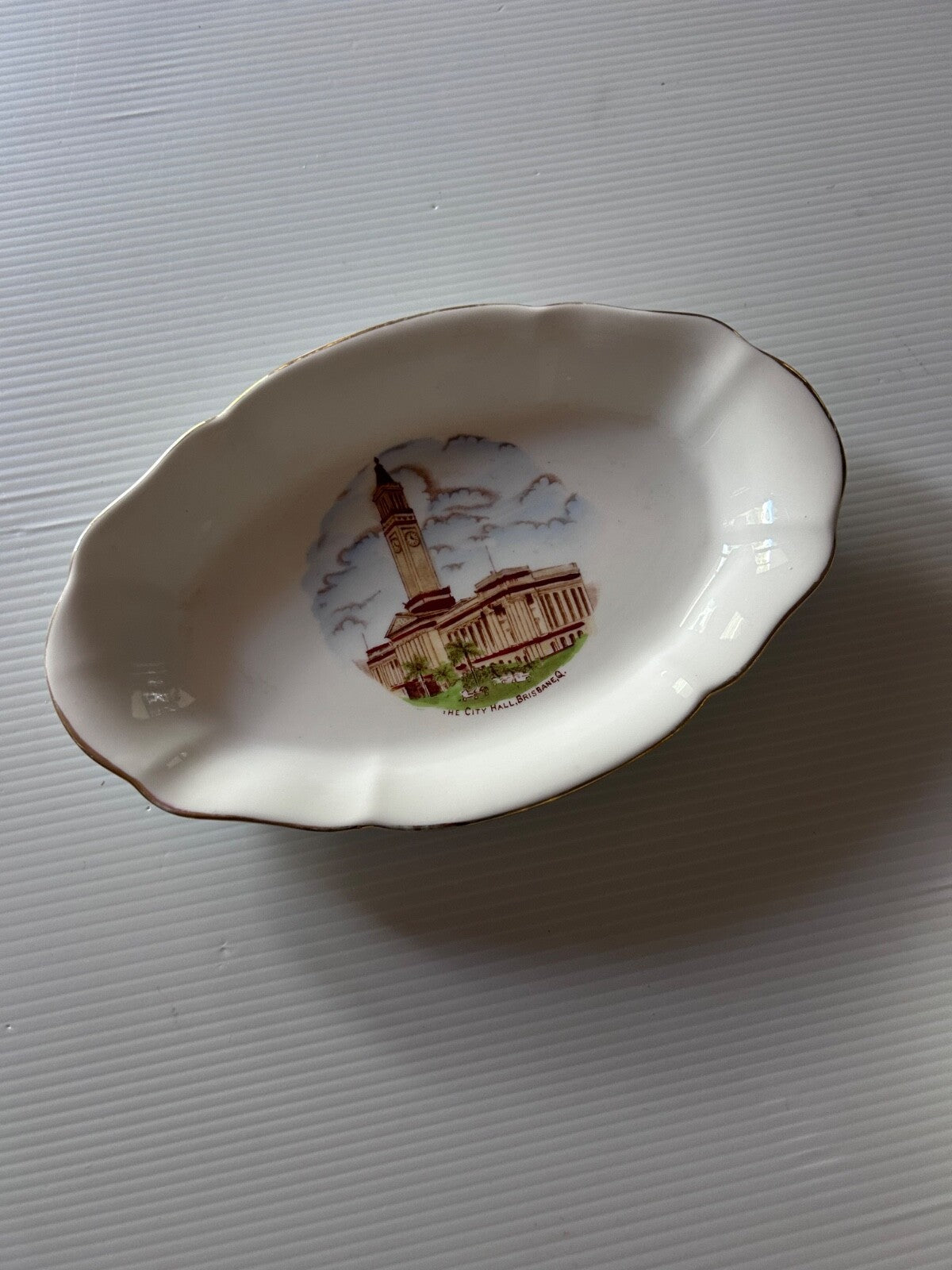 Vintage Royal Standard Bone China Dish – Brisbane City Hall, 20cm – Made in Engl