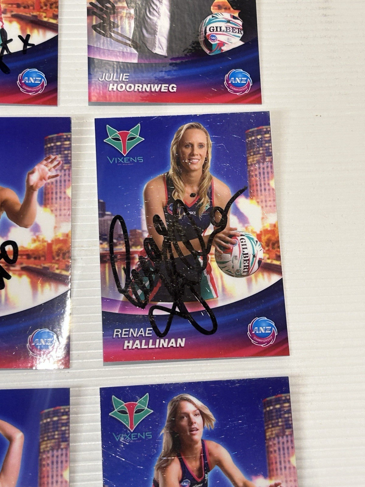2009 Melbourne Vixens Signed Card Set Netball Premiers McMahon Chatfield