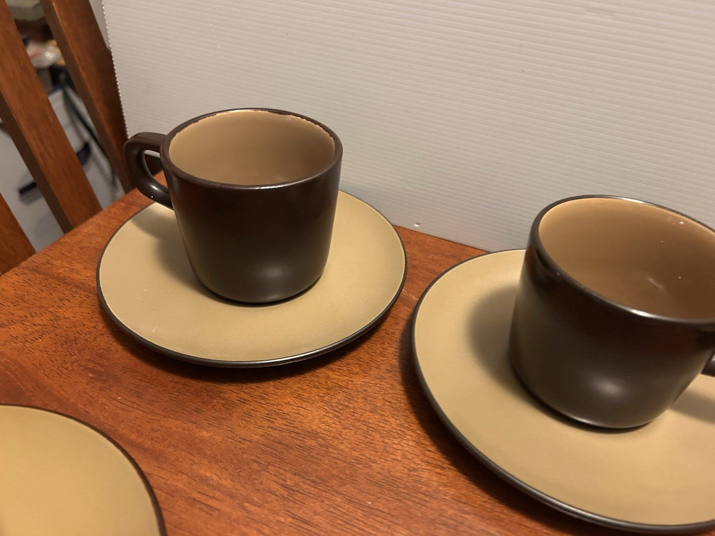 Mikasa Terra Stone Bronze Green J4001 Japan Coffee Set 5 Cups