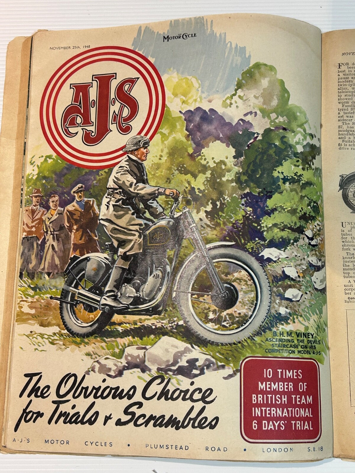 The Motor Cycle Magazine 1948 London Show Report BSA Norton Ariel ORIGINAL