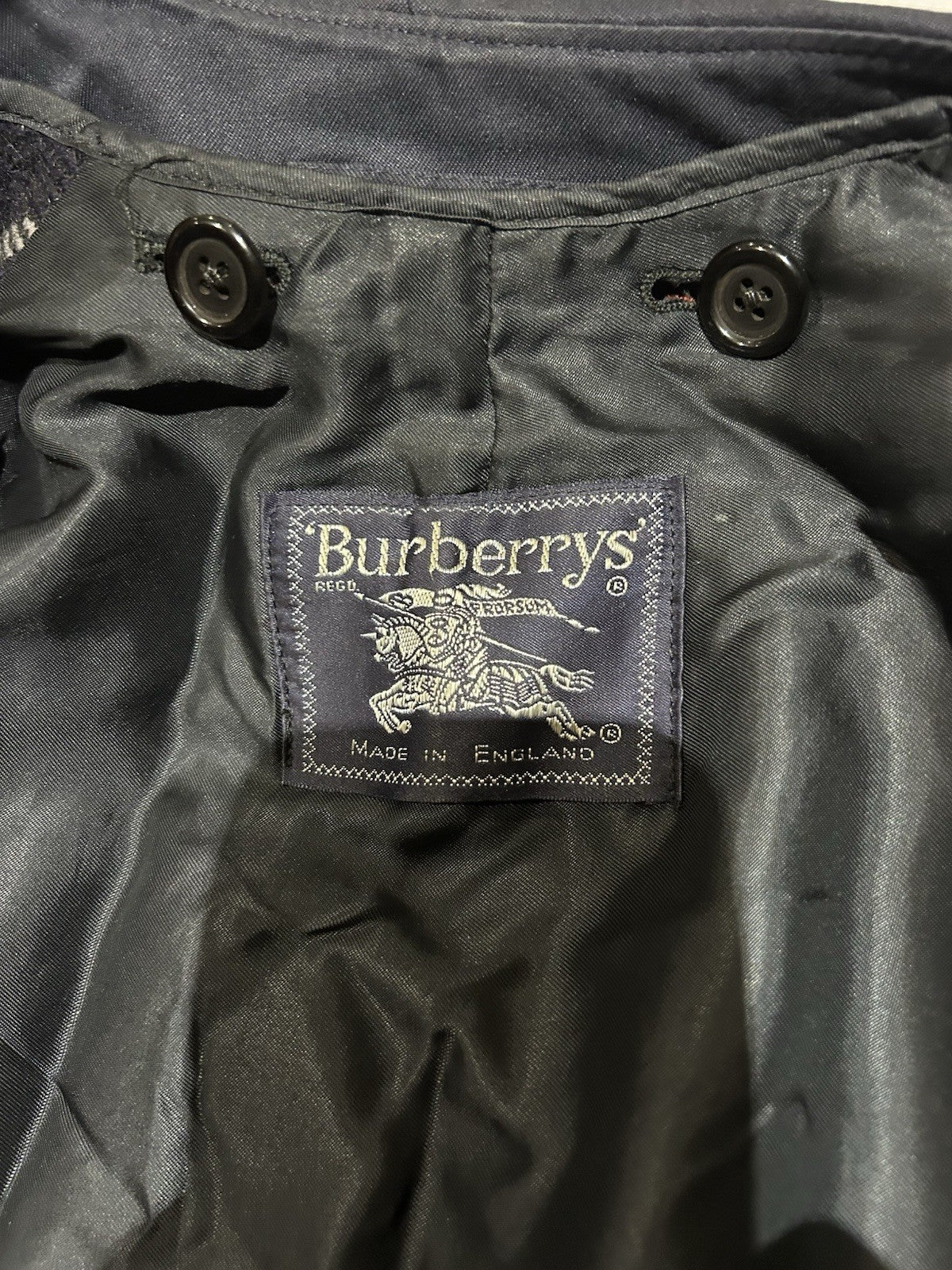 AS NEW Vintage Burberrys Trench Coat 52R Made in England Removable Wool Liner