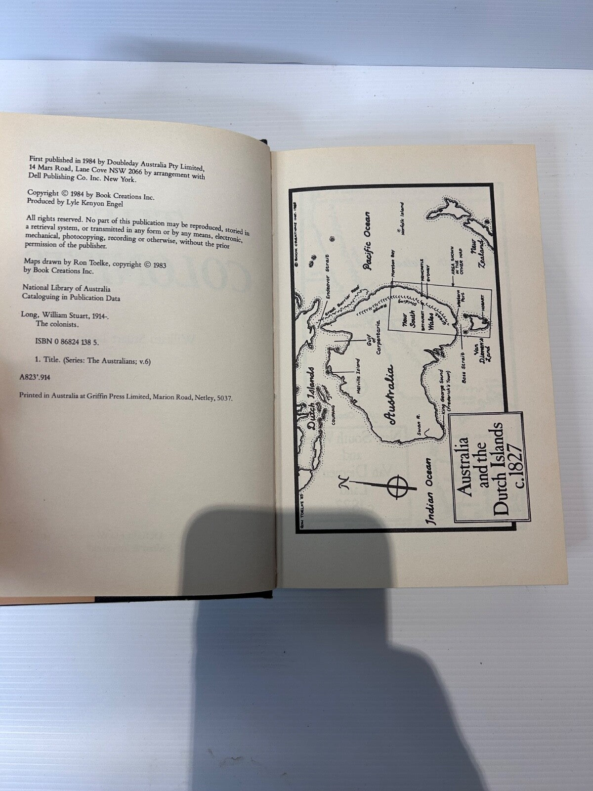 The Colonists William Stuart Long 1984 HC DJ 1st Ed Doubleday Australia 447pp