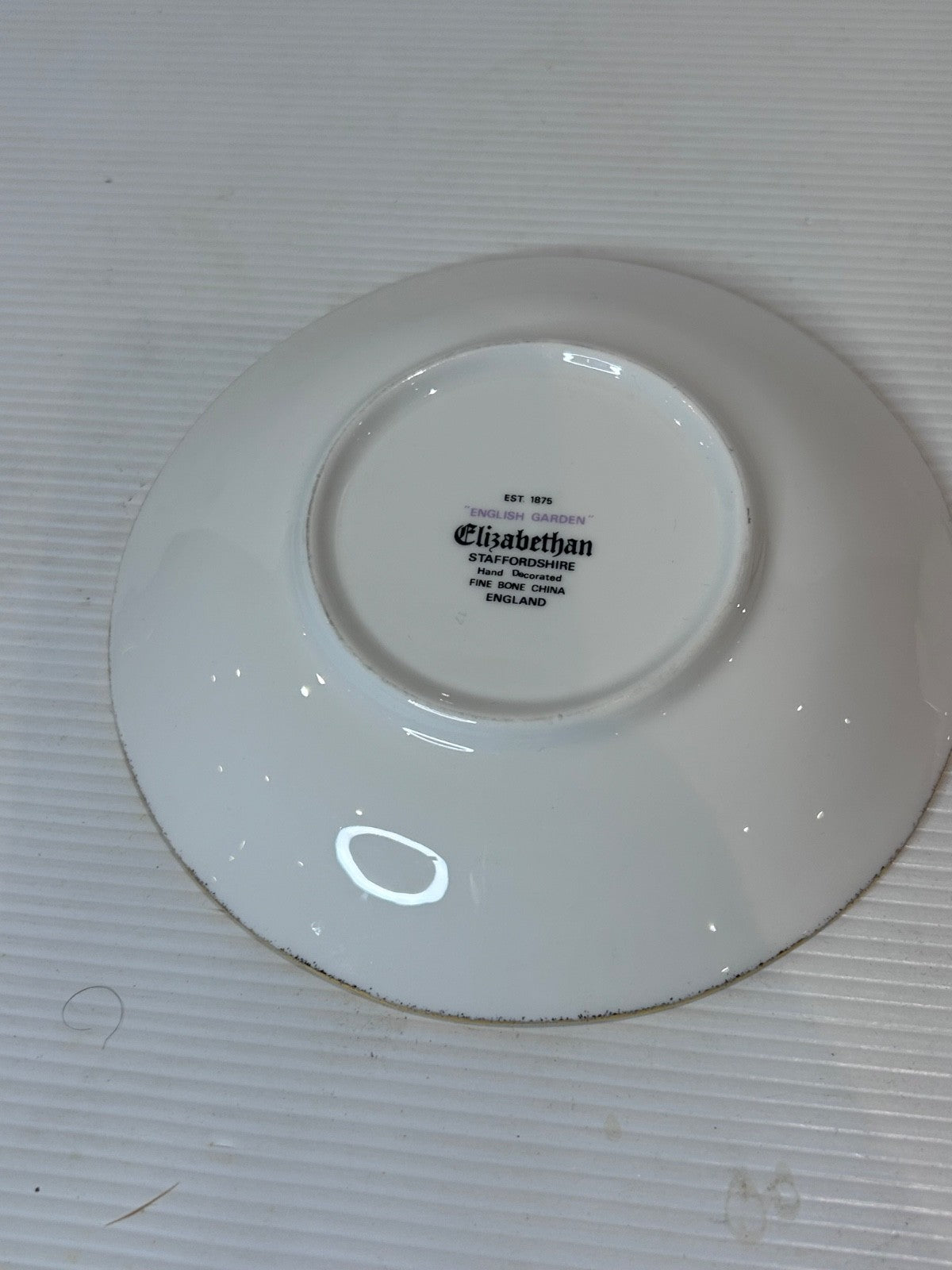 Elizabethan English Garden Saucer Fine Bone China Staffordshire England