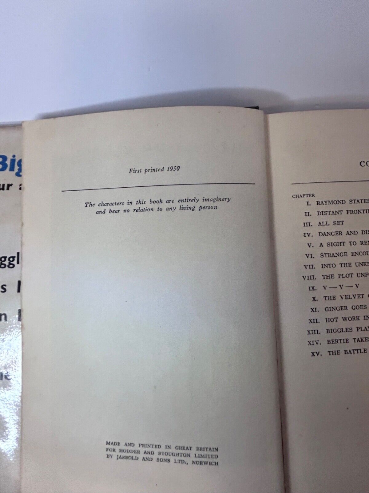 Biggles Gets His Men, Captain W.E Johns, 1950  1st Edition, Hodder & Stoughton