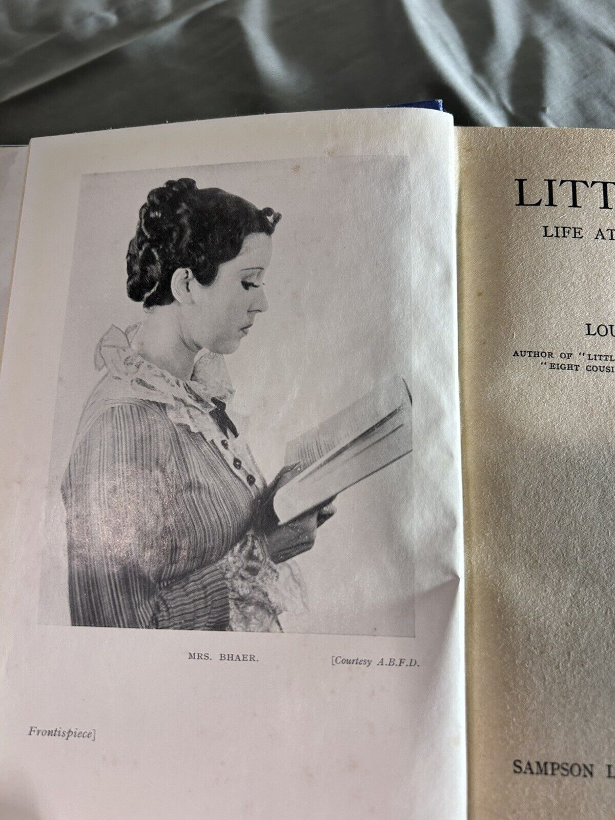 Little Men by Louisa M Alcott 1930s edition with Dust Jacket & Photos RARE