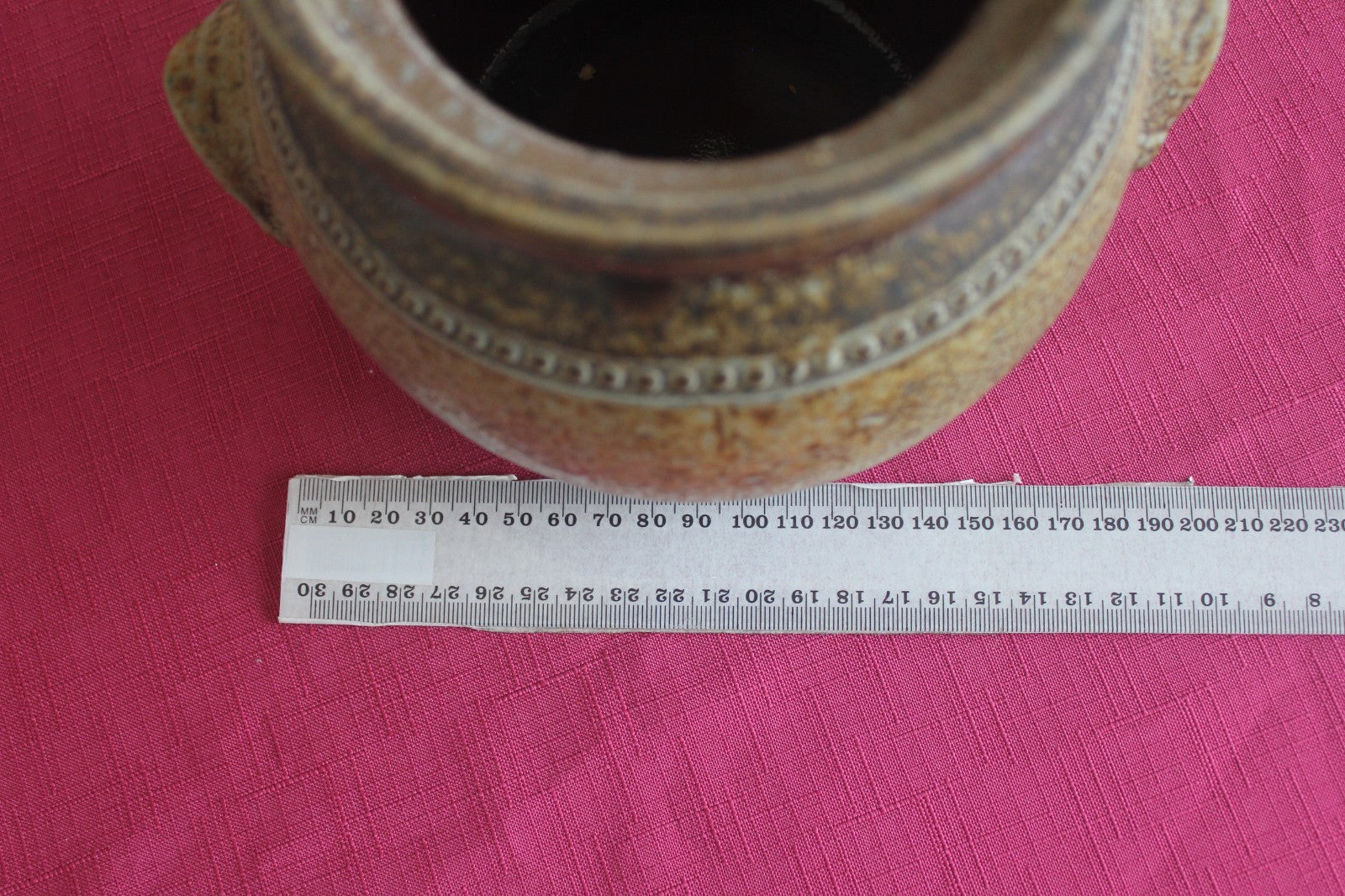 Bendigo Pottery Lidded Stoneware Crock – Australian Handmade – Rustic Studio Pot