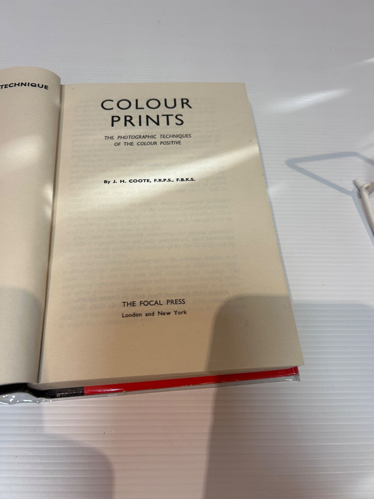 Colour Prints Jack H Coote 1956 1st Ed HC DJ Focal Press Photo Technique 328pp