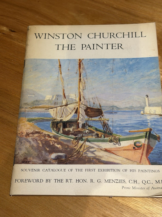 Winston Churchill The Painter 1958 Exhibition Catalogue Menzies Foreword HC