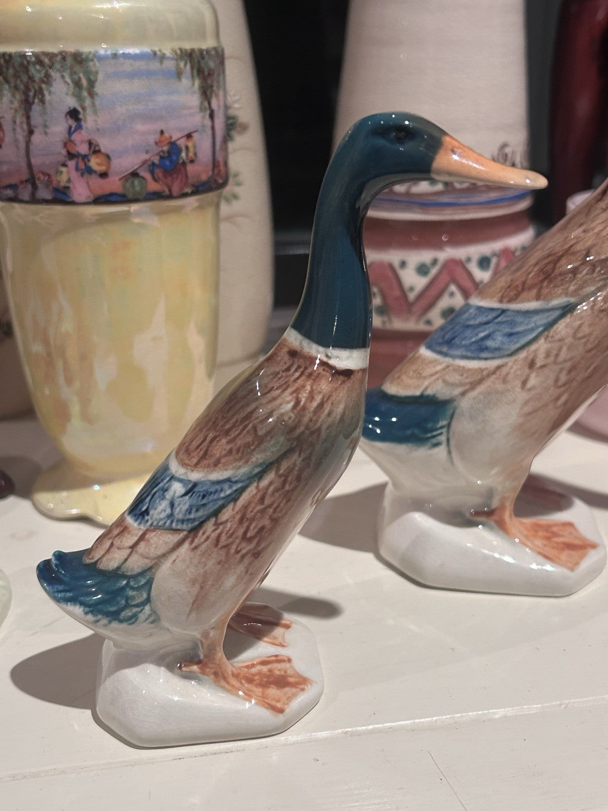 Vintage Beswick England Mallard Duck Trio – Models 756/1, 756/2, 756/3 C1950/60s