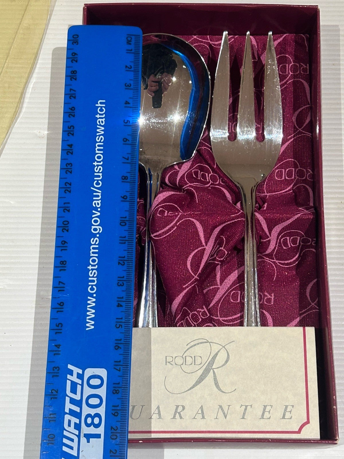 RODD Silver Plate Salad Serving Set Fork & Spoon Boxed c1970s–80s
