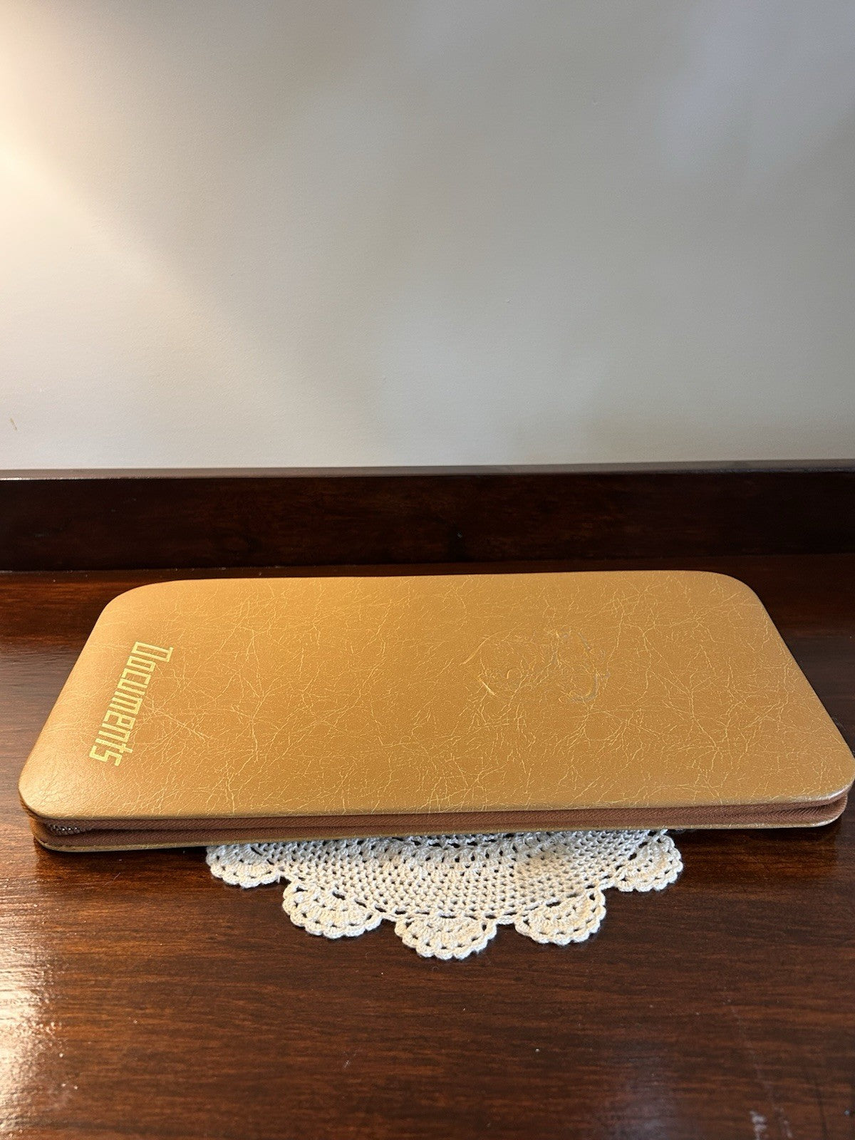 Vintage Vermont Documents Folder PVC Binder Made in NSW Red Lining 1960s