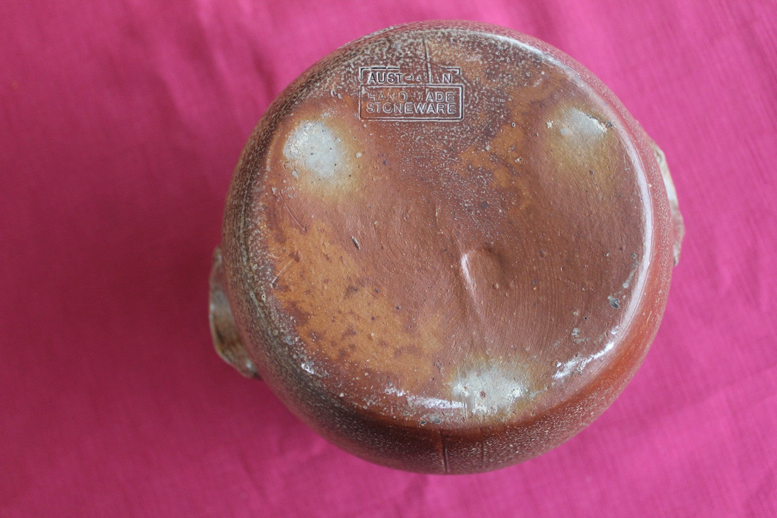 Bendigo Pottery Lidded Stoneware Crock – Australian Handmade – Rustic Studio Pot