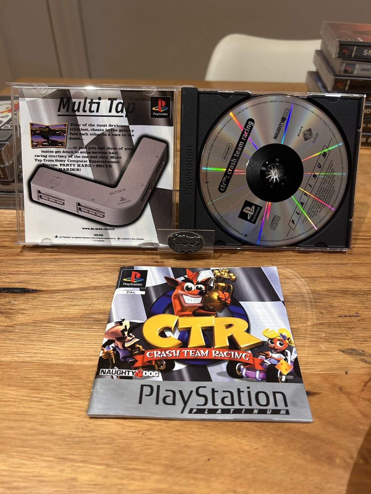Crash Team Racing CTR Platinum PS1 PAL Complete w Manual Naughty Dog
