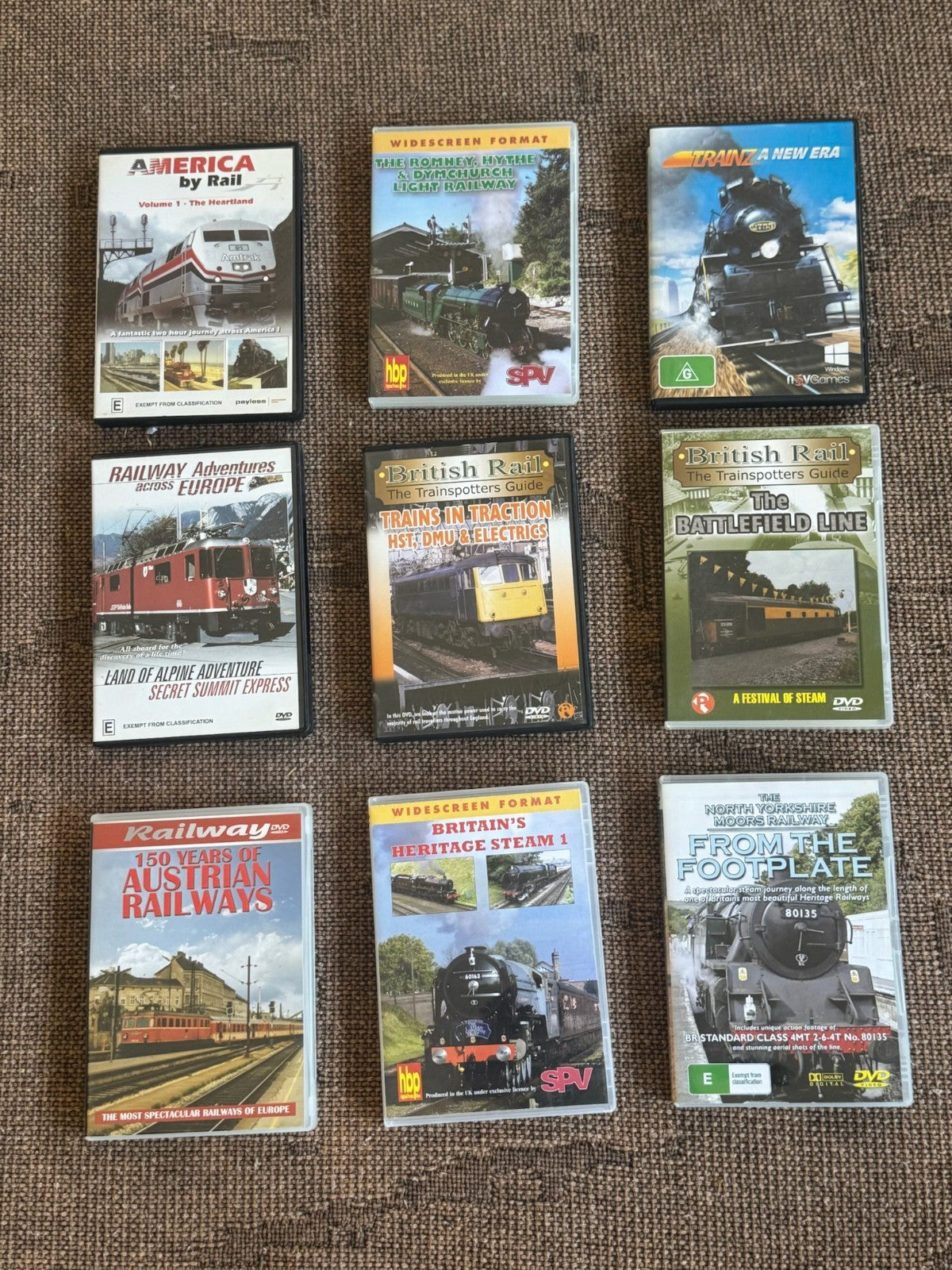 Railway Documentary DVD Bundle Trains Steam British Rail America by Rail