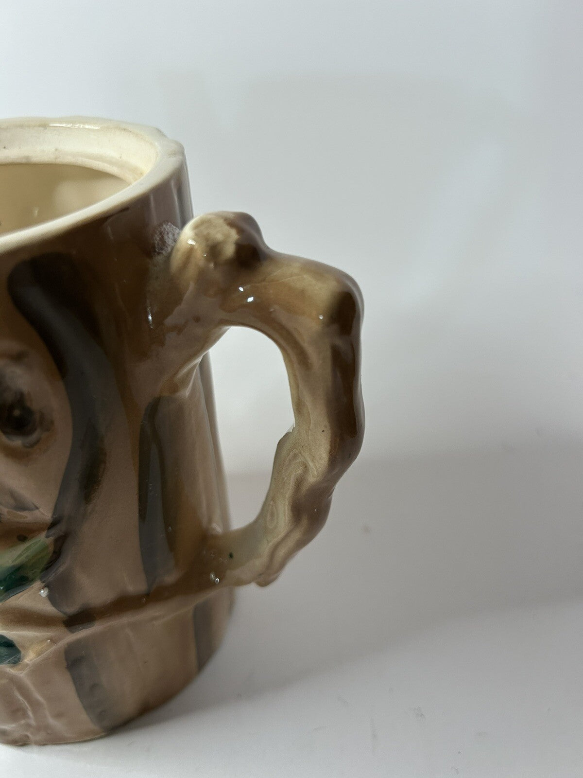 Rare 1950s Nasco Tree Trunk Tea Pot w flowers Good Condition Collectable
