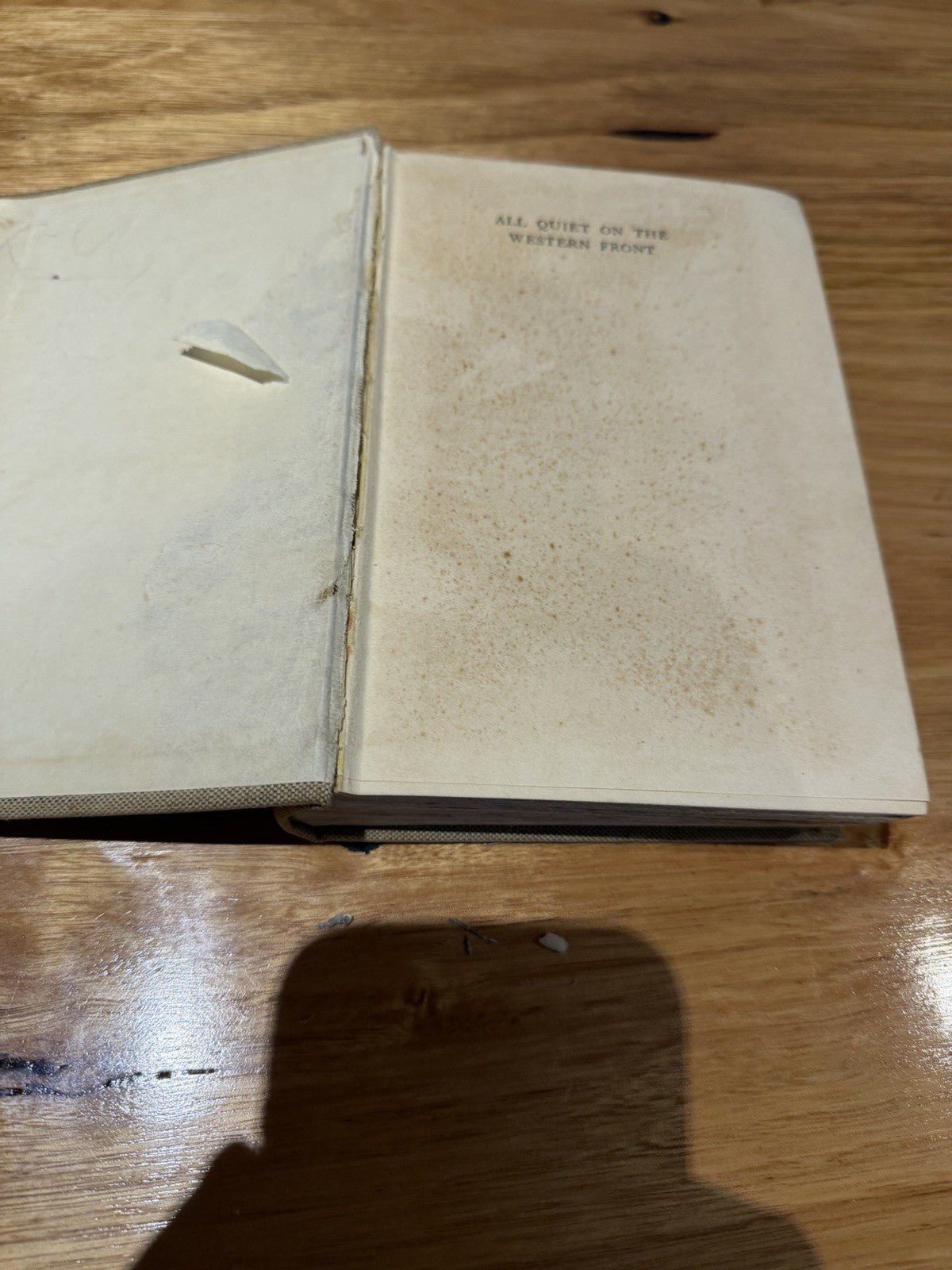 All Quiet on the Western Front Erich Maria Remarque 1929 Putnam Early UK Edition