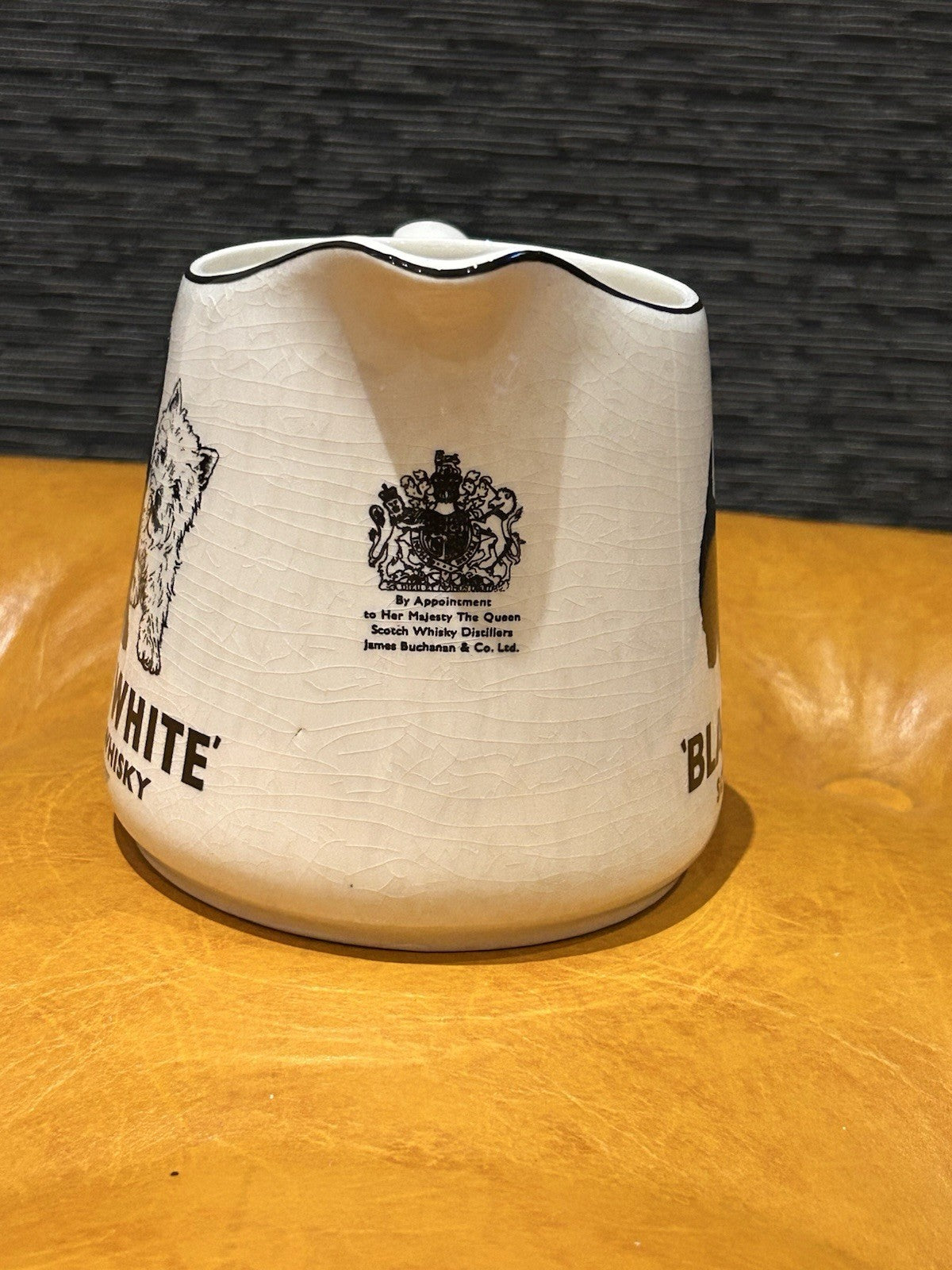 Vintage Black & White Scotch Whisky Jug James Green & Nephew UK