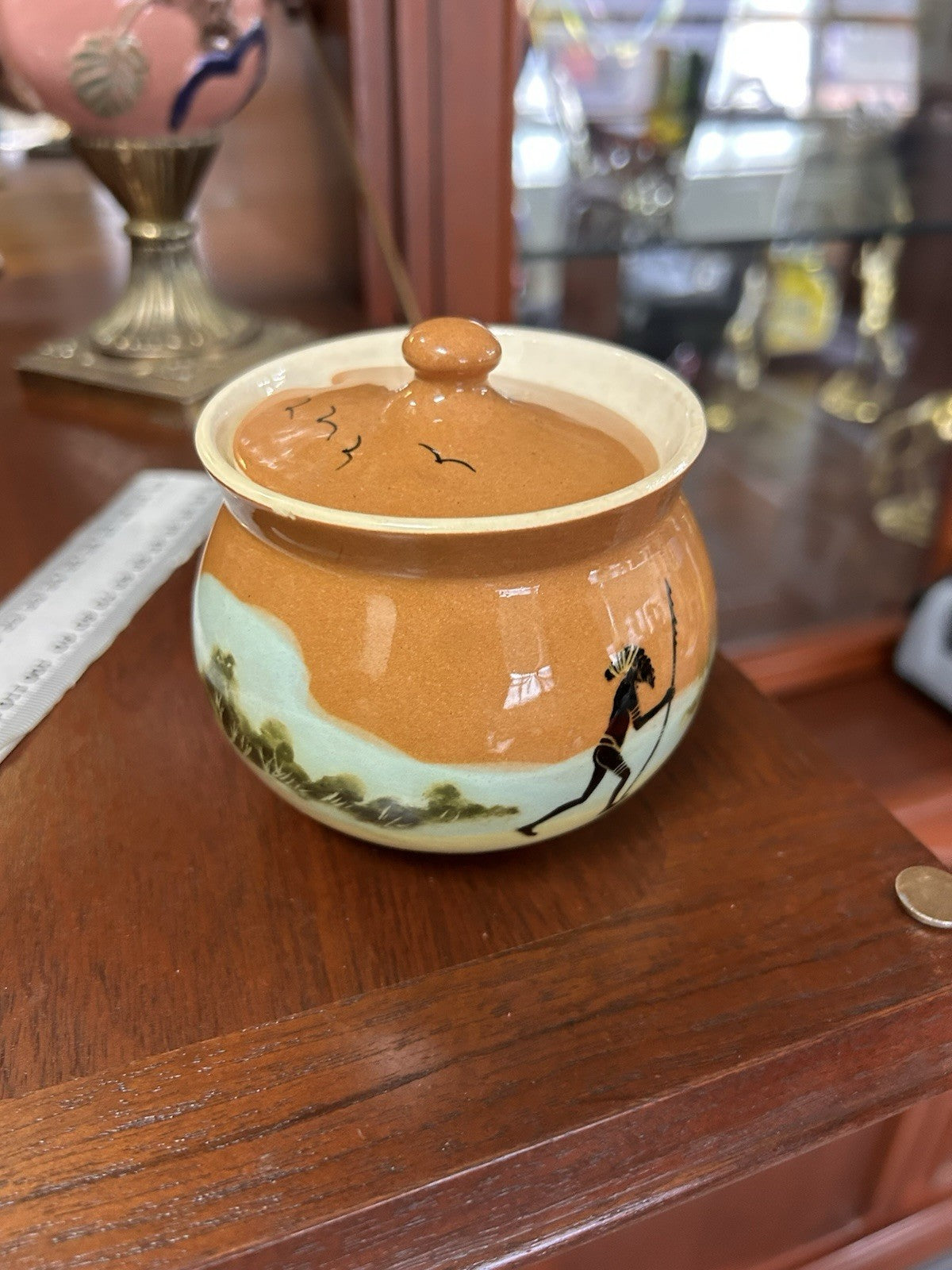 Vintage Martin Boyd Pottery Sugar Bowl Australia c1948–63 | Signed | Mid-Century