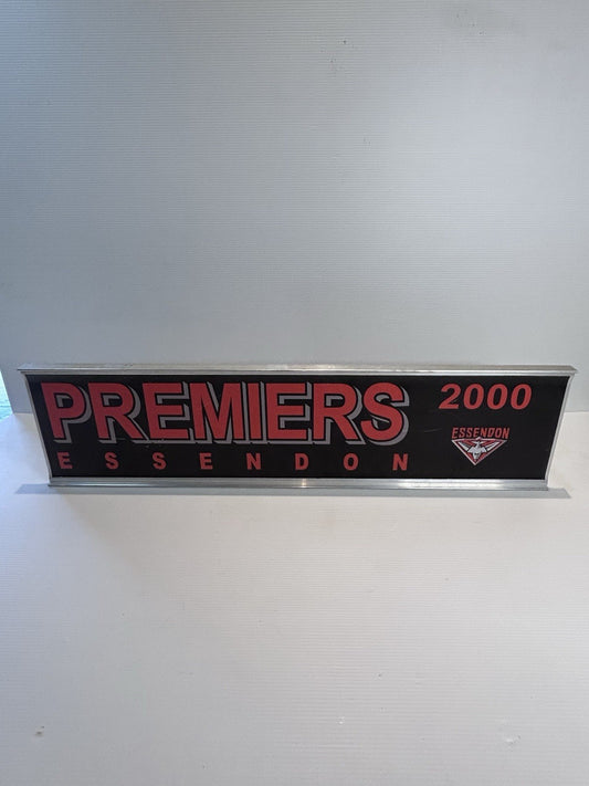 Essendon Bombers 2000 Premiers Street Sign AFL Collectible 60x15cm