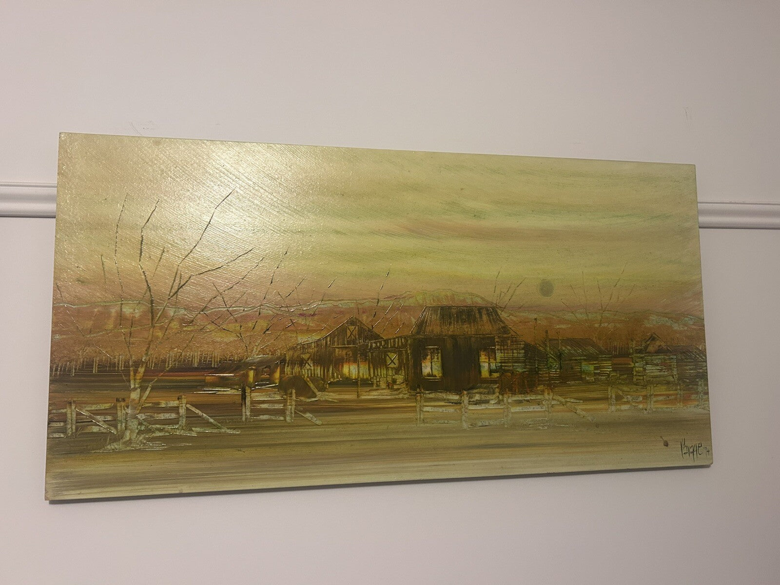 Neil Savage Australian Artist Original Painting 1974 Vintage