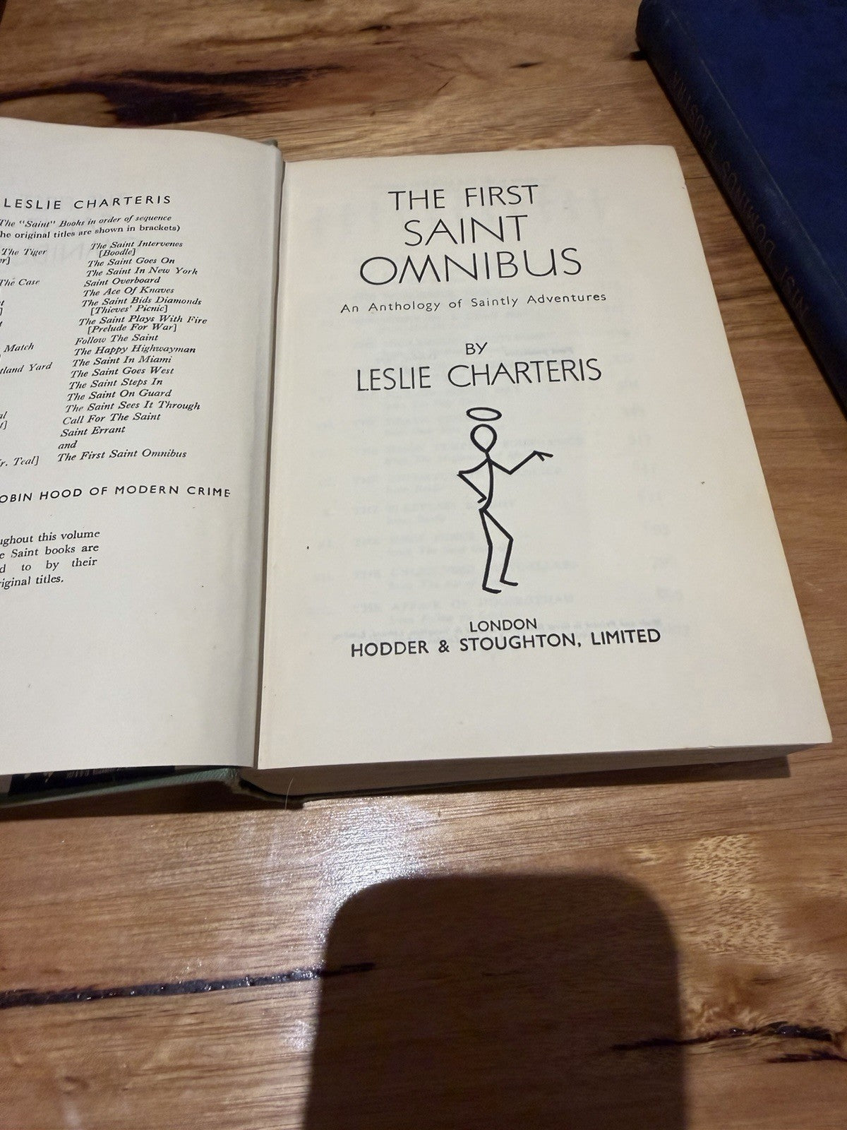 Leslie Charteris The First Saint Omnibus 1950 4th Impression Hardcover 1008pp