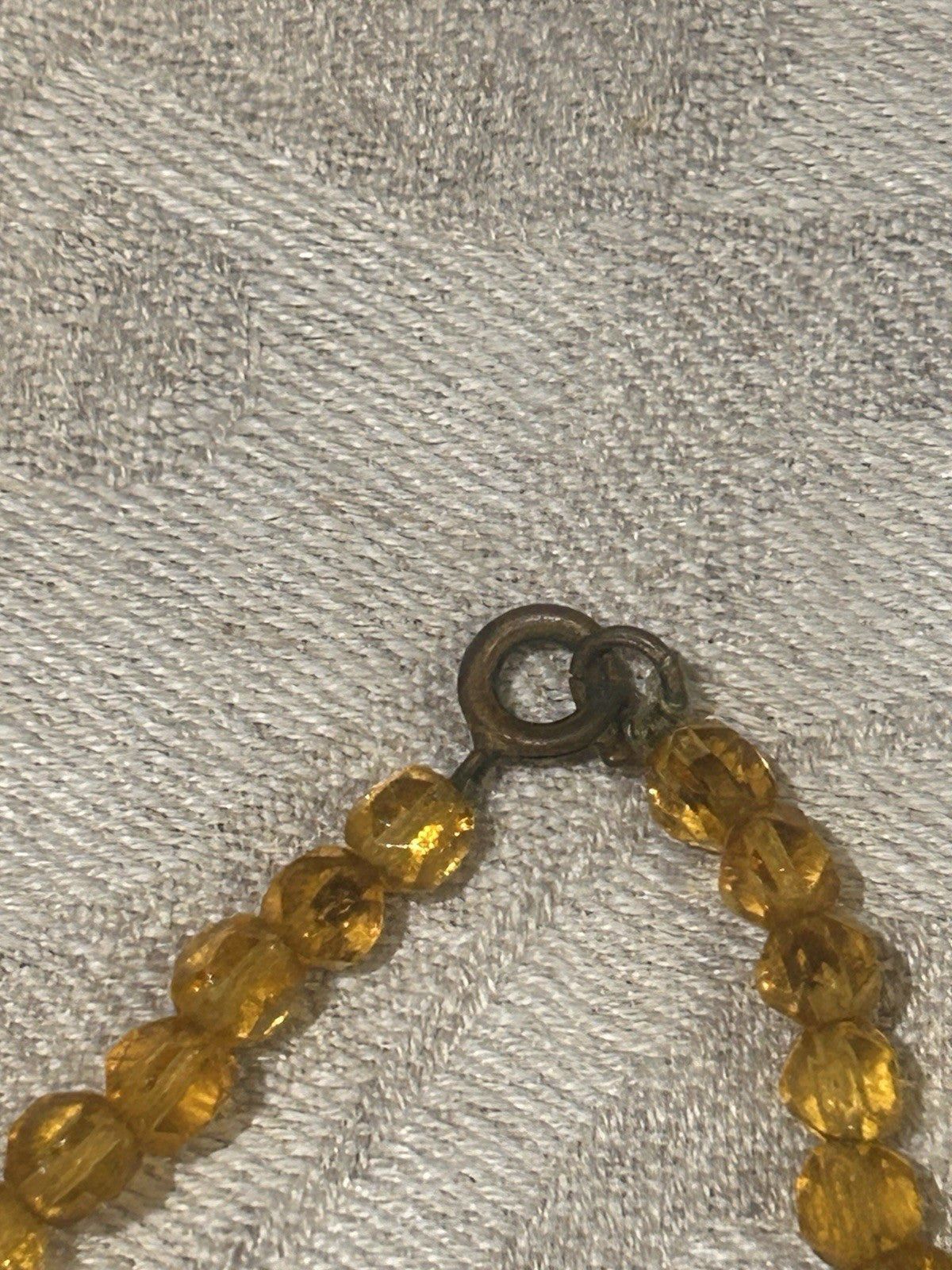 Vintage Amber Glass Necklace Set x3 w Merle’s Melbourne Jewellery Box c1950