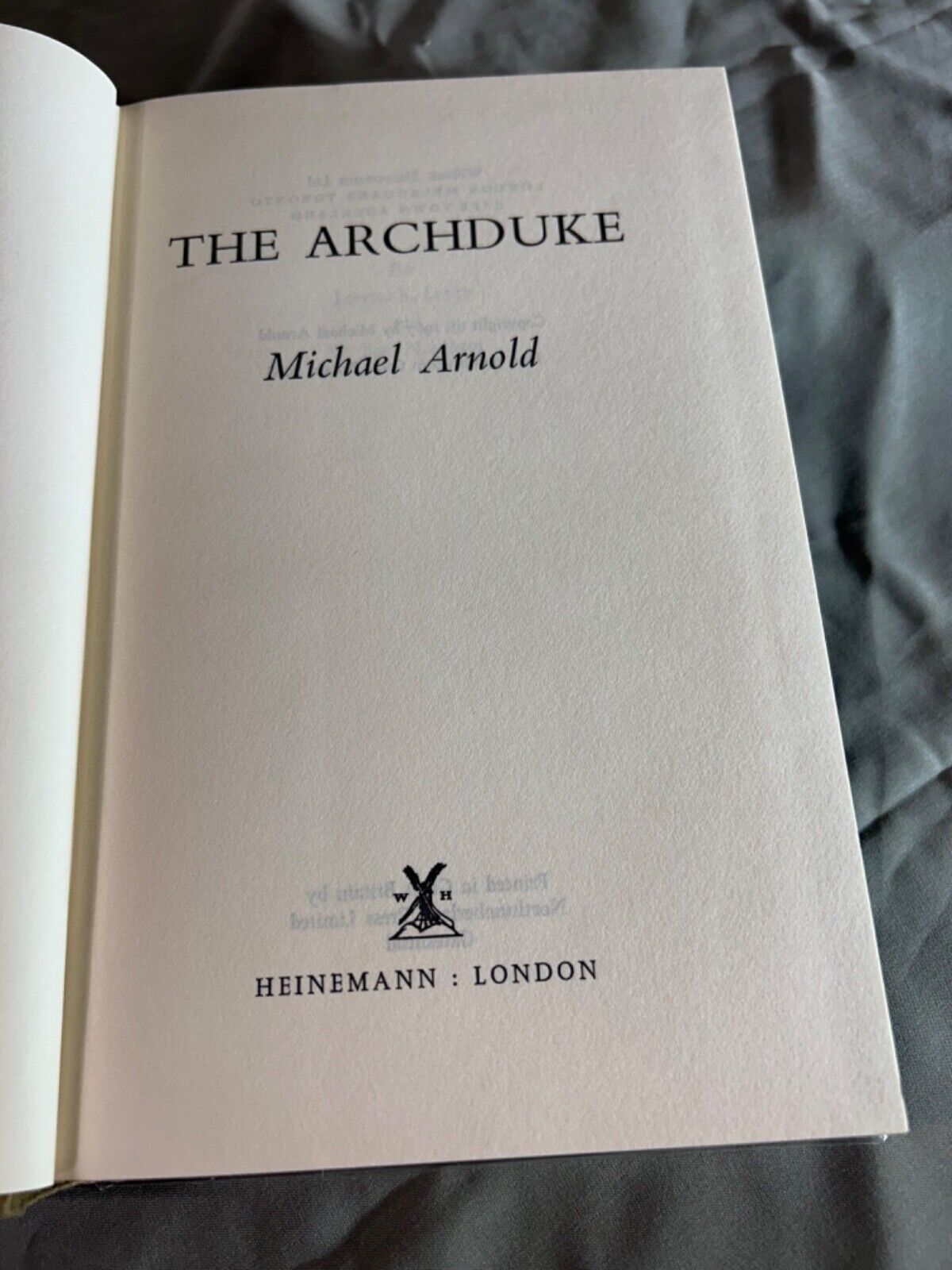 The Archduke by Micheal Arnold - 1968 United Kingdom First Edition