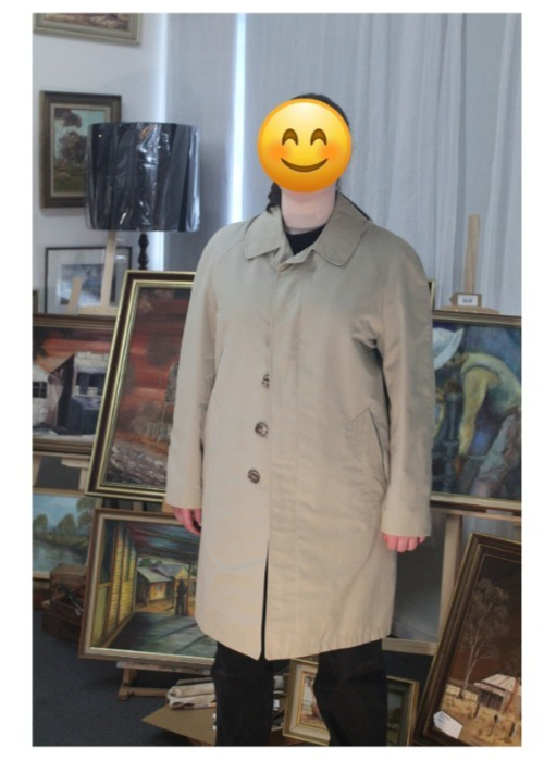 Vintage Henry Buck's Melbourne Beige Overcoat with Removable Liner