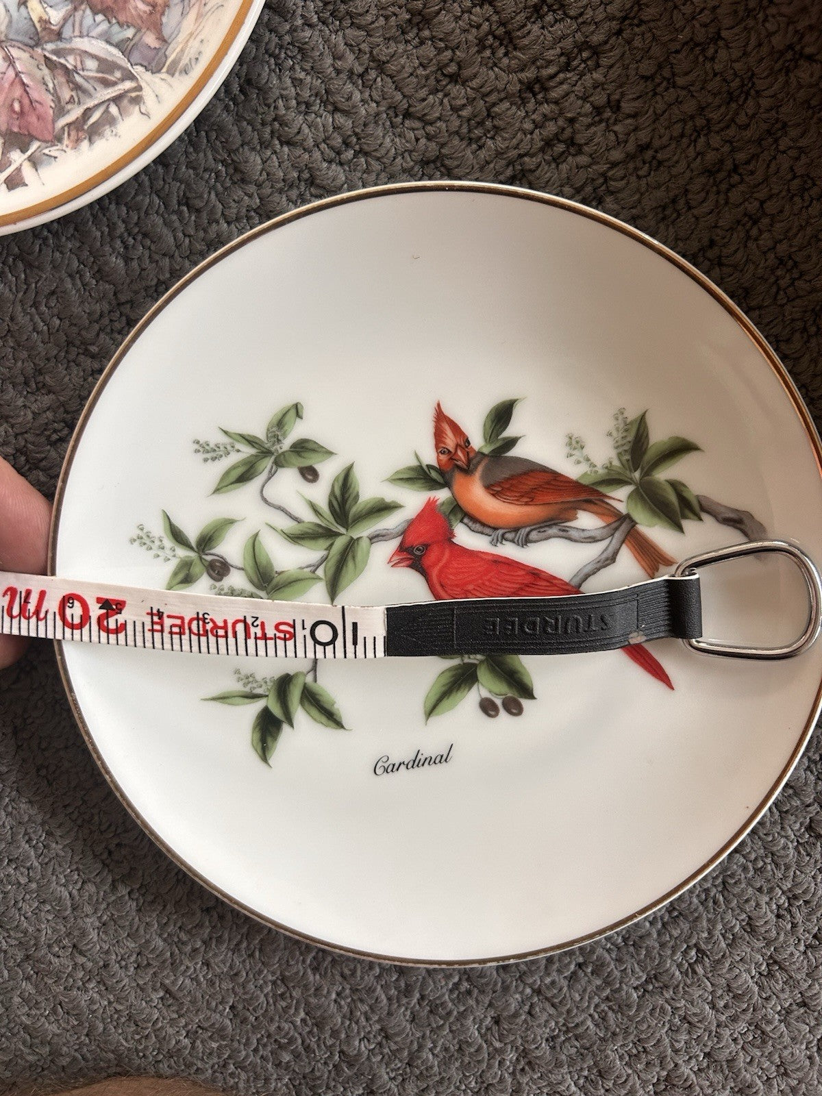 John James Audubon Cardinal Decorative Plate 1986 Porcelain Bird Plate 