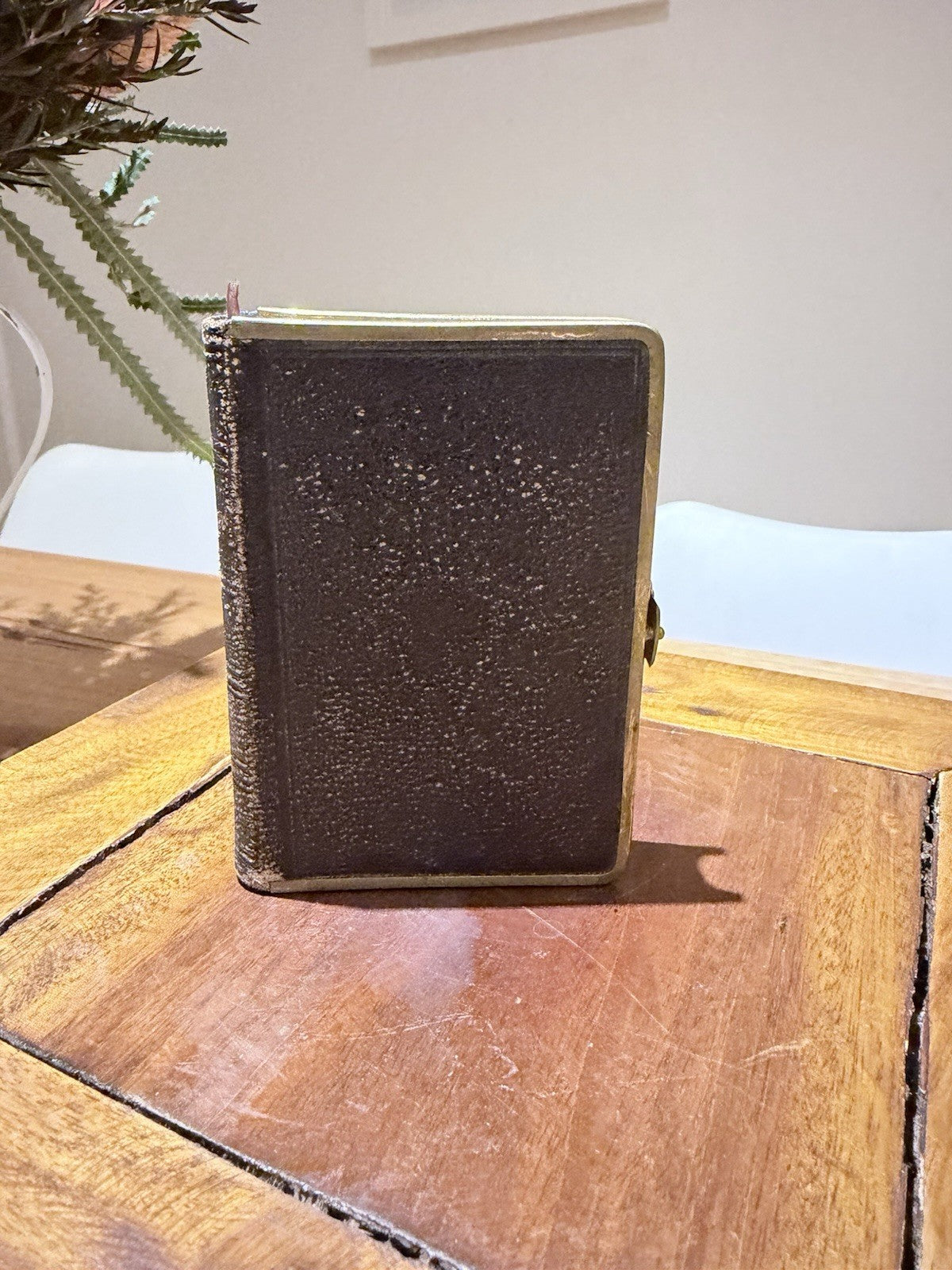 Antique 1862 Book of Common Prayer Miniature Leather Brass Clasp Eyre London 