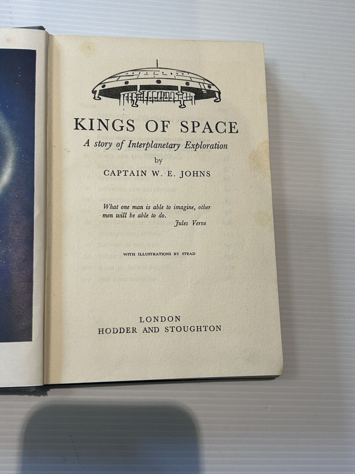 Kings Of Space Captain WE Johns Vintage June 1954 First Edition Biggles Gimlet