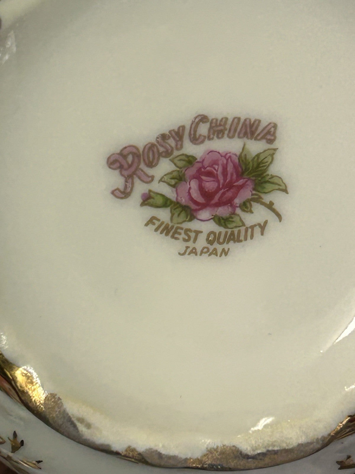 Merry AGC Rosy China Japan Vintage Tea Set 7 Cups Saucers Teapot Sugar