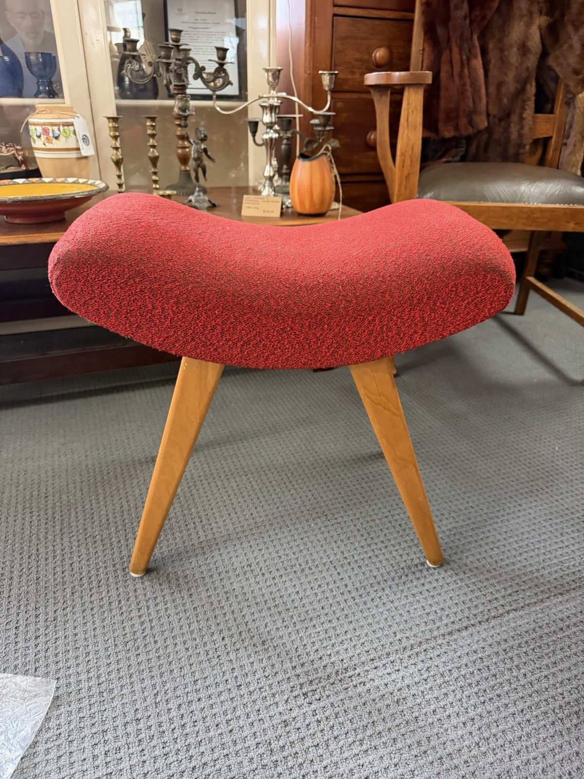 Dario Zoureff Footstool Australian Mid Century Modern Ottoman 1960s Vintage