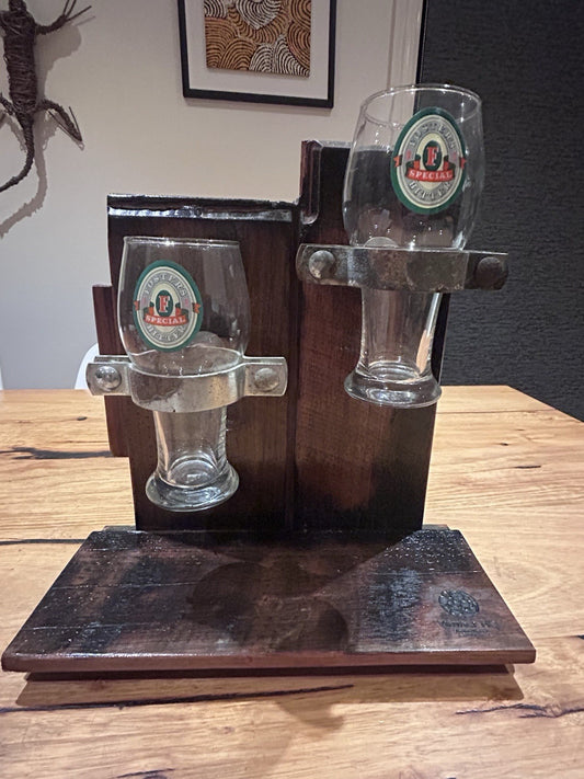Foster’s Special Bitter Beer Glass Display Stand Vintage HQ Eltham VIC